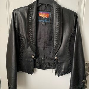 Cripple Creek Black Leather Jacket